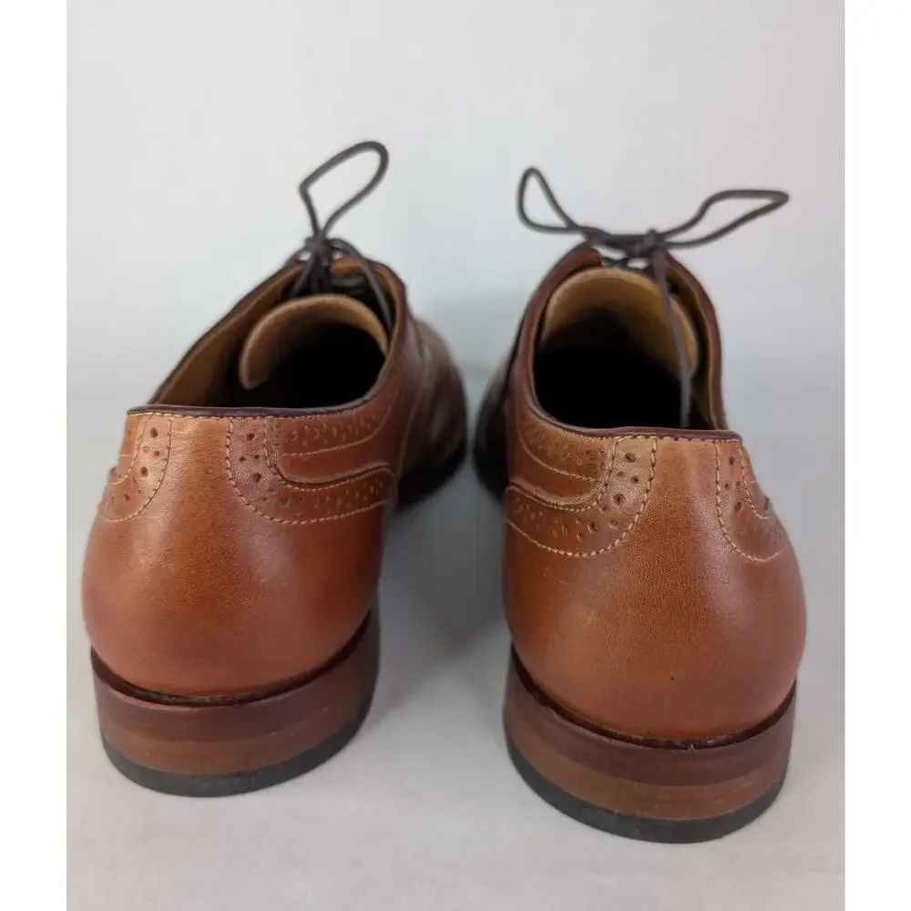 Johnston Murphy Custom Select Dress Shoes Mens 10D Wingtip Brogue Made in USA